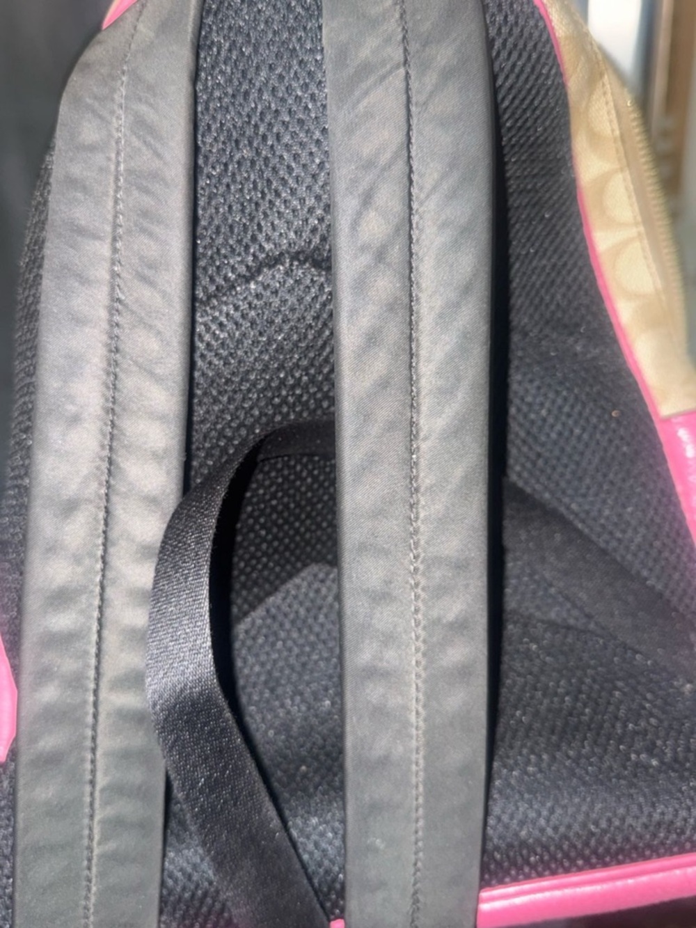 Coach Pink Trim Signature Canvas Mini Backpack - Picture 5 of 5